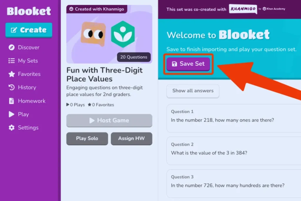 Blooket Discover Sets